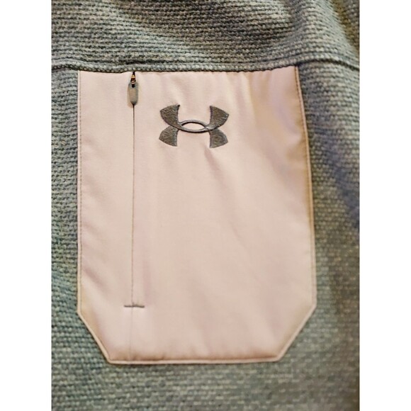 Under Armour Sweater Mens Medium Green Specialist Henley 2.0 Loose Long Sleeve - Picture 7 of 10